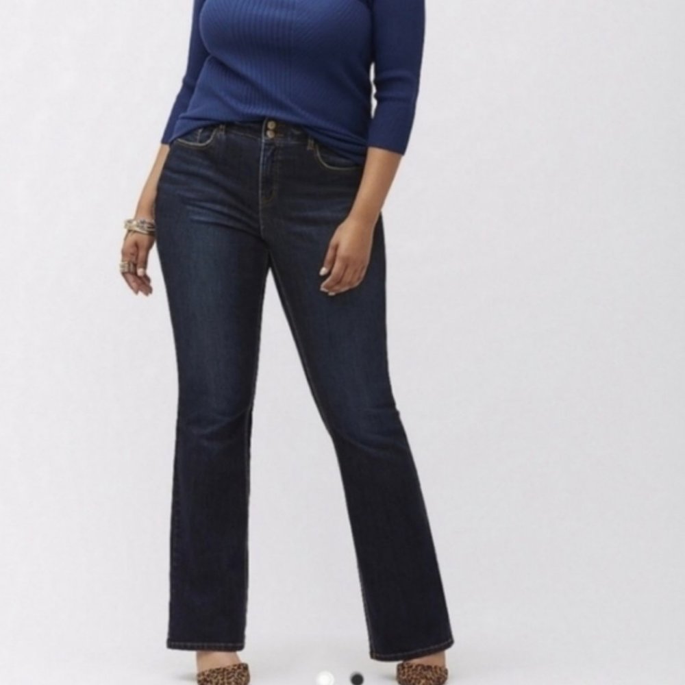 lane bryant denim distinctly boot jeans